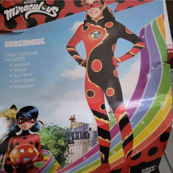 NWT InSpirit Designs Miraculous Ladybug Dragon Bug Halloween Fantasy Costume - Picture 10 of 10